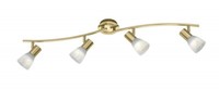 Exquisiter 24W Led Spot Strahler Flur Messing Matt Metall Modern Alabaster Neu