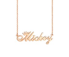Dainty Name Necklace Personalised Silver Gold Arabic Gift for Her Mother 