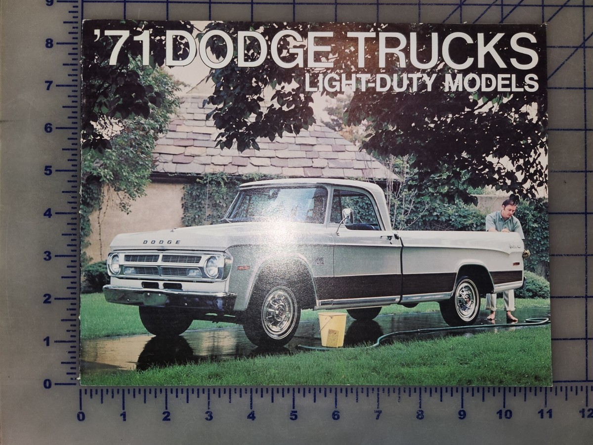 1971 Dodge Light Duty Pickup Truck Brochure Original | eBay
