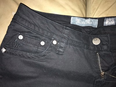 Miss Me Jeans black cargo style w 