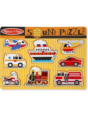 Melissa and Doug   Puzzle, 8 Teile, Fahrzeuge