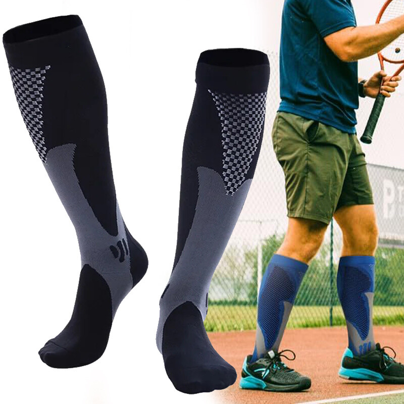 Compression Socks Brace Men Women 20-30 mmHG Running Shin Splints Flight Travel-image