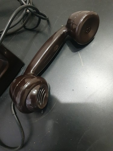 Telefono In Bachelite MARRONE Fatme Roma Made In Italy Vintage RARO! - Foto 6 di 19