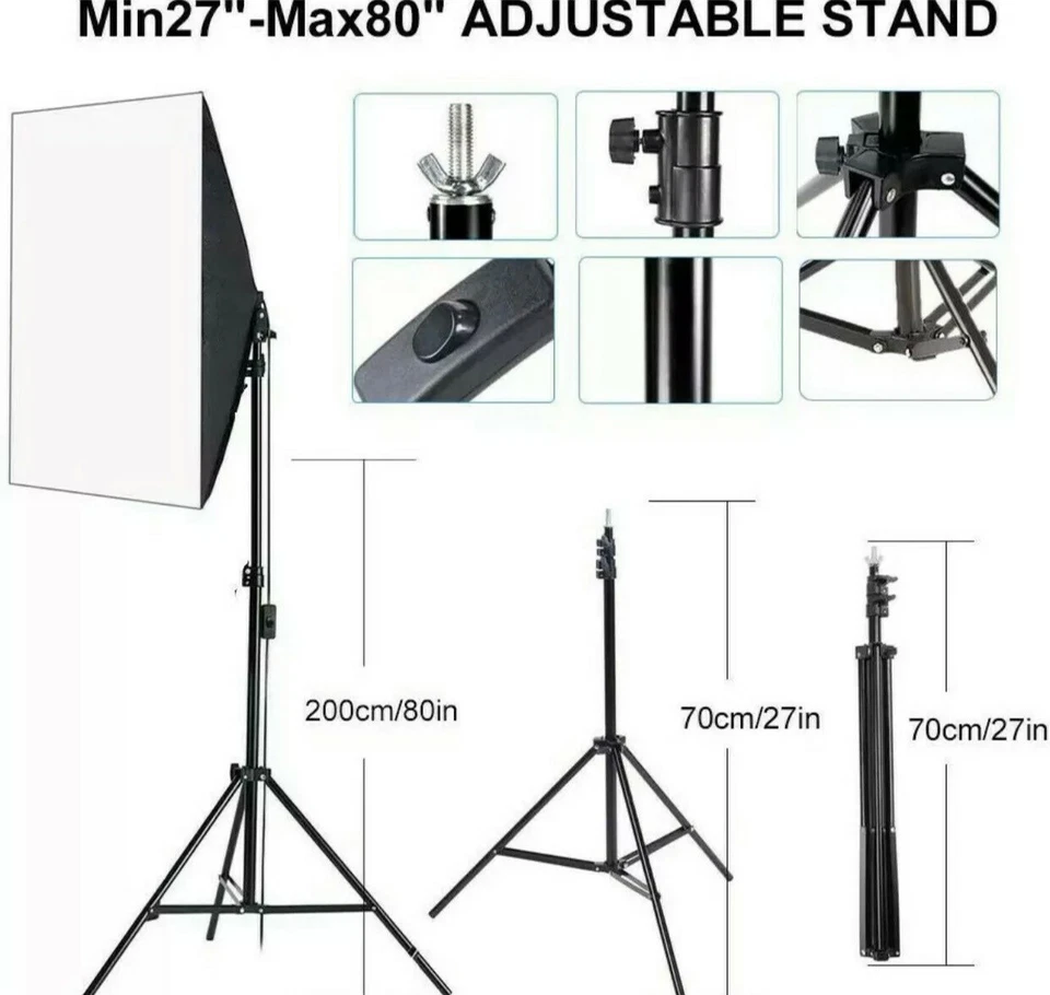 studio photography lighting stand /kit - Image 2 of 4