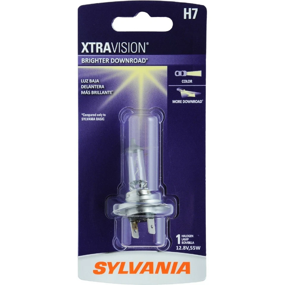 Sylvania Xtra Vision H7 55W Una Bombilla Cabeza Luz haz alto Reemplazar Plug Play OE Foto 2 de 4