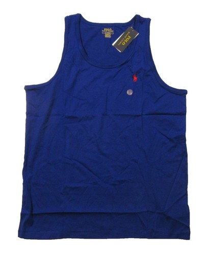 Blue Cotton Tank Top 