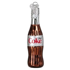 Old World Christmas Mini Diet Coke Bottle Ornament w