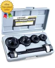 Manual Knockout Punch Kit Heavy Duty Metal Sheet Knock Out Box Hole Cutter