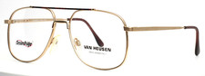 Van Heusen Mallory Gld Gold Mens Aviator Full Rim Eyeglasses 55-17-140 B47 Van Heusen Mallory Gld Gold Mens Aviator Full Rim Eyeglasses 55-17-140 B47
