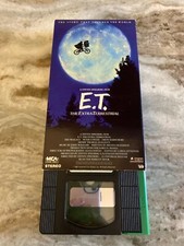 E.T. ET The Extra Terrestrial VHS 1982 Rare Green and Black Tape Spielberg