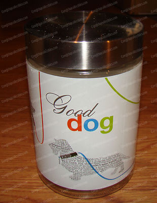 Wild about Words Collction - GOOD DOG, Treat Lidded Container (4047854) Glass