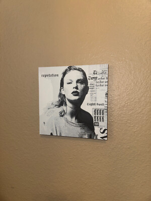 Reputation by Taylor Swift - 6'' x 6'' 3D Printed Album Cover