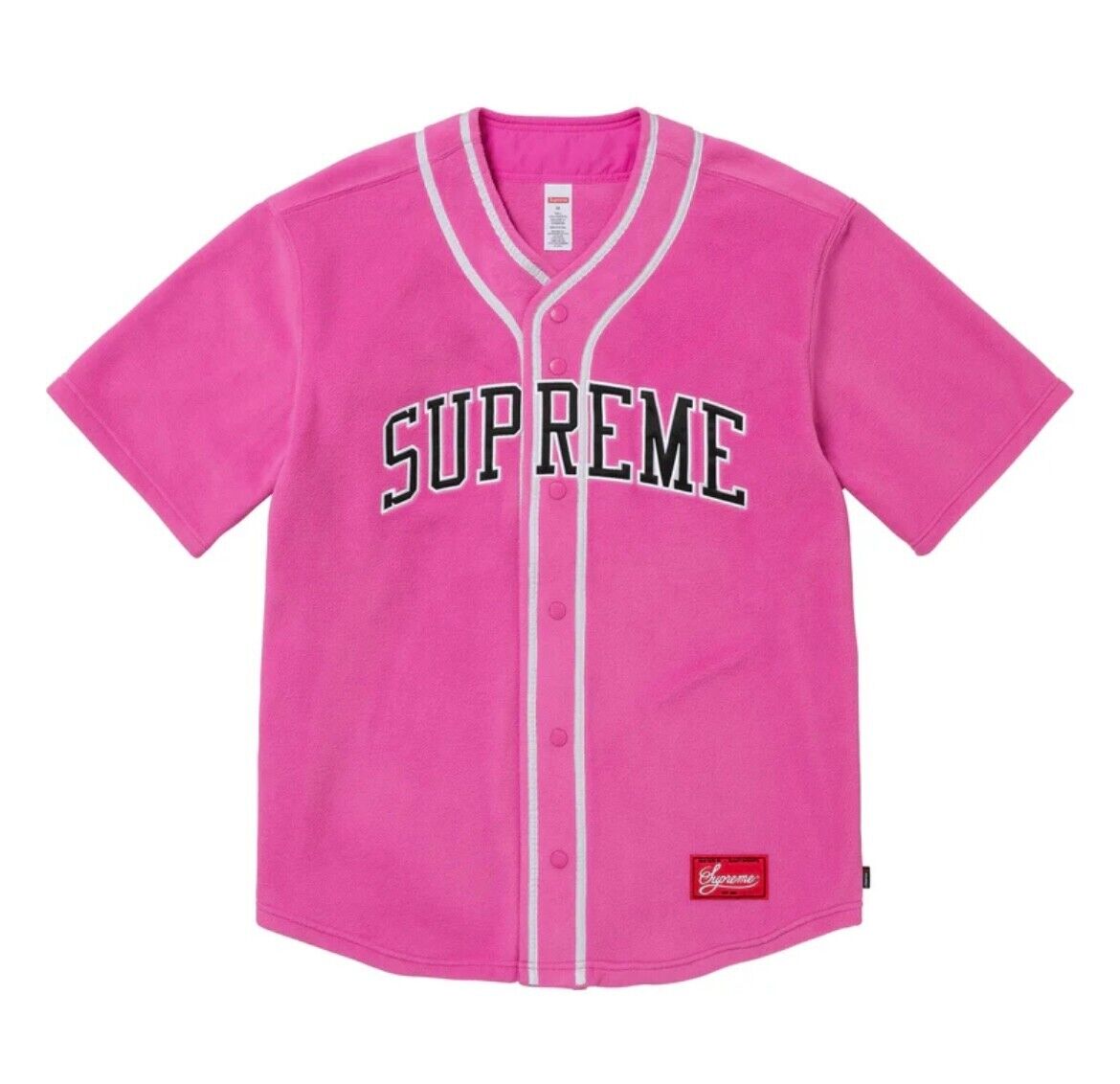 Supreme Polartec Baseball Jersey Pink XL in Hand | eBay Supreme Polartec Baseball Jersey Pink XL in Hand | eBay
