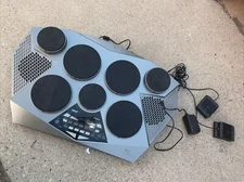 Pyle PTED06 Tabletop Digital Drum Machine USB MIDI Controller w/ 2 Pedals  WORKS