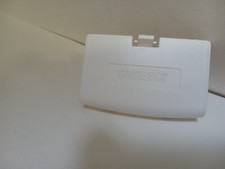 NEW SOLID WHITE Battery cover lid for GBA Gameboy Advance Console W/LOGO