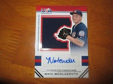 NATE WOHLGEMUTH 2017 Stars & Stripes USA Baseball Jersey Autograph #45/49 AUTO