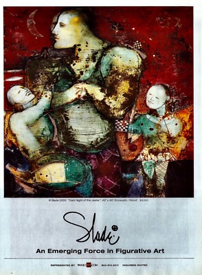SLADE Art Gallery Exhibit ~ Dark Night of the Jester ~ VINTAGE PRINT AD ~ 2000