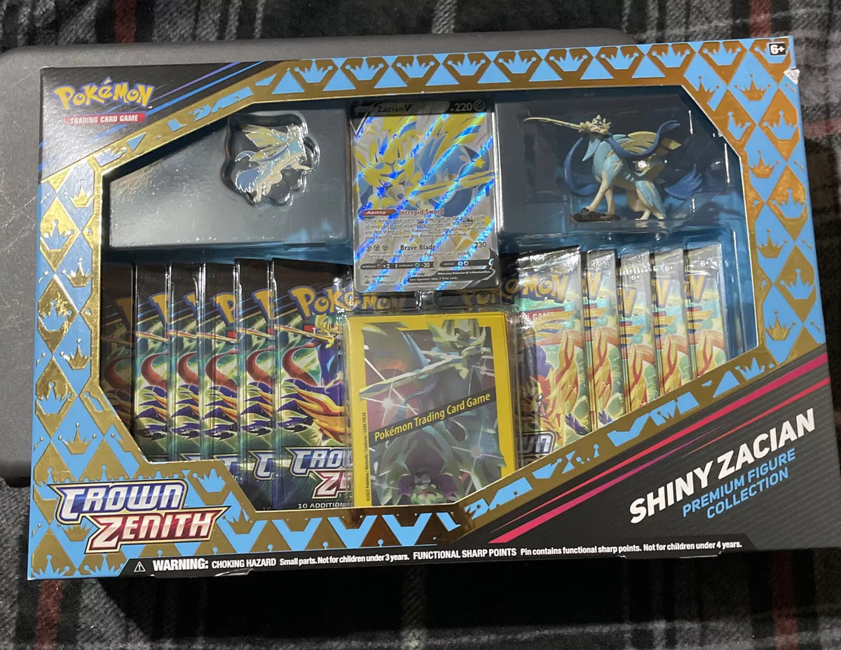 Pokemon Crown Zenith Shiny Zacian Premium Figure Collection 