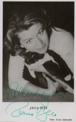 Autogramm - Erica Beer (60er Jahre)