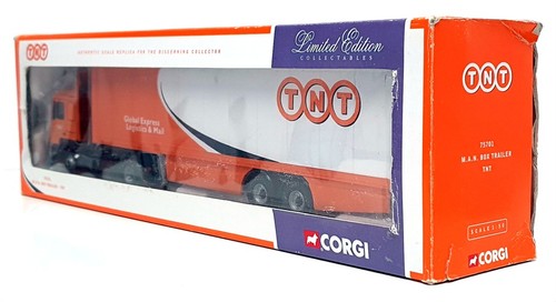 Corgi 1/50 Scale Diecast 75701 - MAN Box Trailer Truck - TNT - Picture 6 of 6