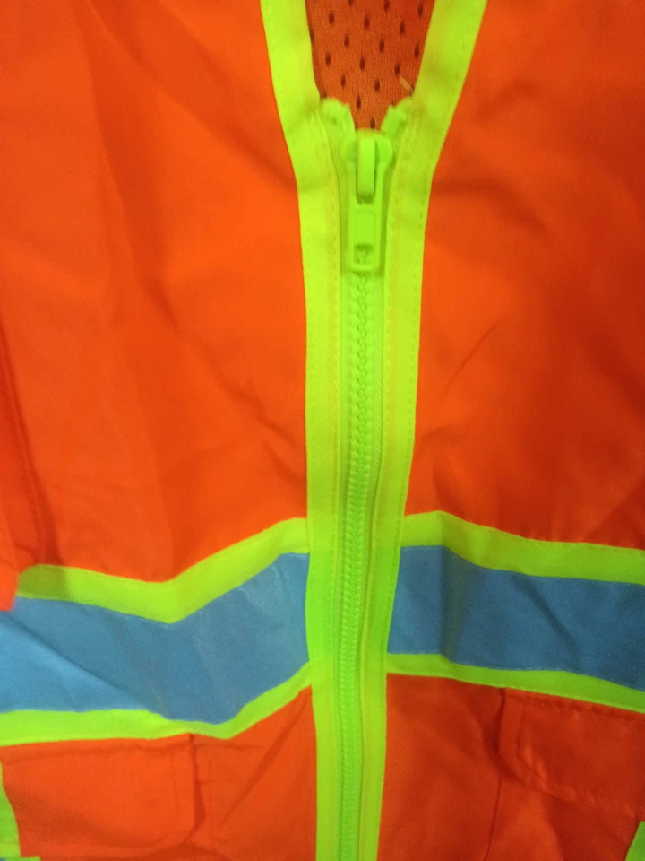 CornerStone CSV105 ANSI 107 Class 2 Surveyor Zippered Vest,  2xl/3xl,    1099 - Image 4 of 4