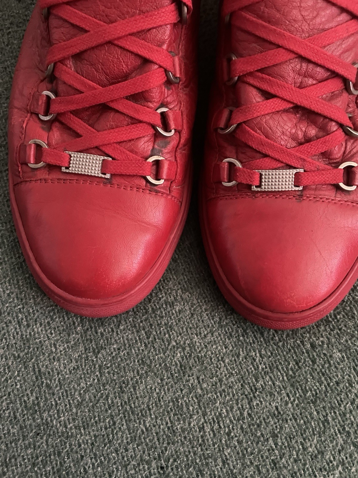 Balenciaga Arena High Top Sneakers – Red – Size EU/UK 44 US 10.5 No box thumbnail 3