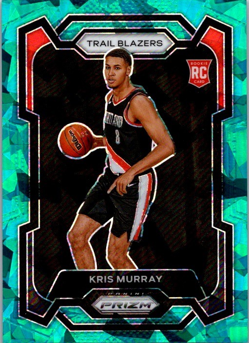 2023-24 Panini Prizm #142 Kris Murray Prizms Teal Ice #/225