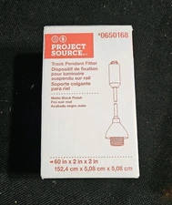 Linear Track Lighting Bell Pendants in Matte Black Project Source 17314-002