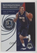2019-20 Panini Mosaic International Men of Mastery Dirk Nowitzki #15 HOF 03rx
