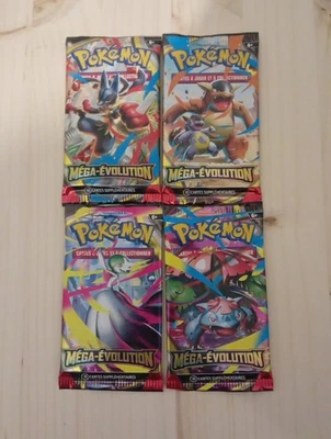 Pokémon TCG 🇫🇷 Artset 4x Booster Blister ME01 Méga-Évolution Neuf Scellé ME1 - Photo 1/2