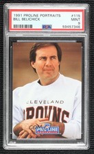 1991 Pro Line Portraits Bill Belichick #115 PSA 9 MINT 1dn7
