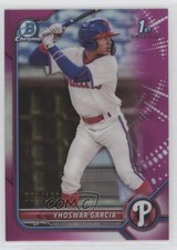 2022 Bowman Chrome Prospects Fuchsia Refractor /199 Yhoswar Garcia #BCP-90 2l4