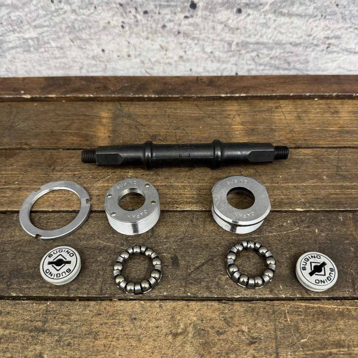 Vintage Sugino 3S Boron Bottom Bracket NOS 119.5 mm JIS Square