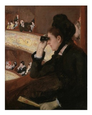 Elegant Theater Scene Wall Art Poster - Classic Impressionist Style