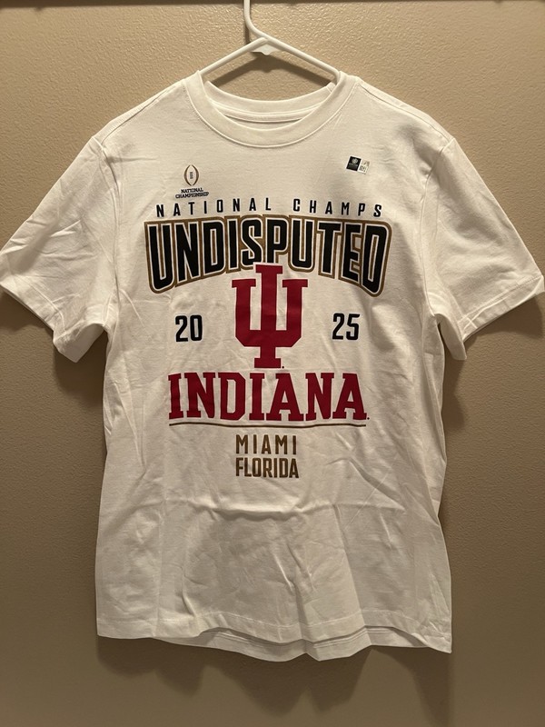 Indiana Hoosiers College Football 2025 National Champs  Locker Room Hat-T-Shirt