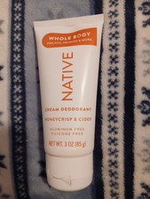 NATIVE WHOLE BODY CREAM DEODORANT HONEYCRISP CIDER, 3 OZ. NEW LOOK