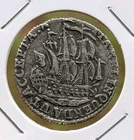 1790 Dutch Netherlands VOC 6 Stuiver Ship ZEELAND Silver Coin_a740