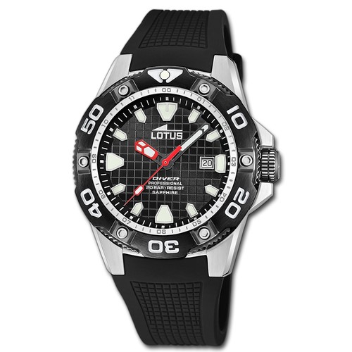Lotus Watches Orologio Uomo 18576/6 - Multifunzione Acciaio E Pelle, Data E 24h, 5 Bar