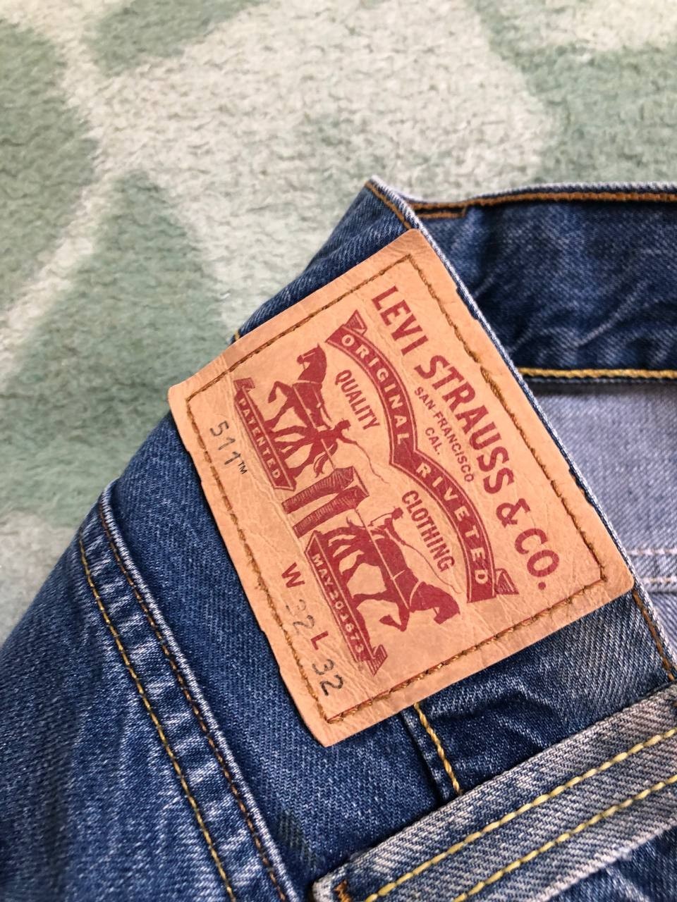 Levi's Red Tab 511 Blue Relaxed Fit Denim Jeans 32X32 thumbnail 15