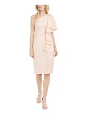 VINCE CAMUTO Womens Pink Knee Length Cocktail Sheath Dress 14