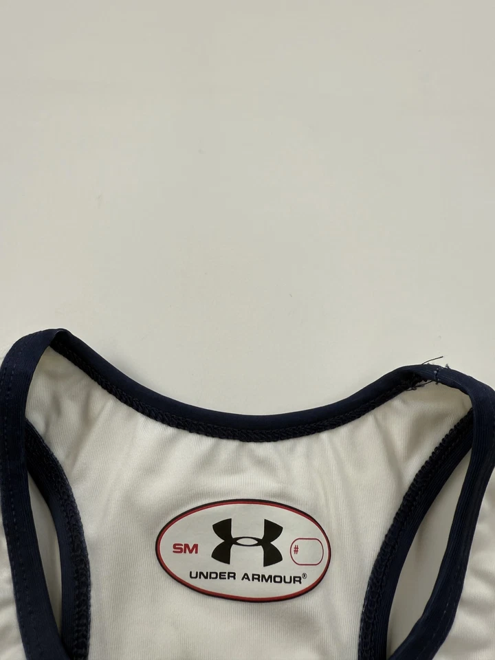 Notre Dame Track Singlet 女式小号衬衫 NCAA 跑步球衣 Under Armour — 第 4/4 张图片