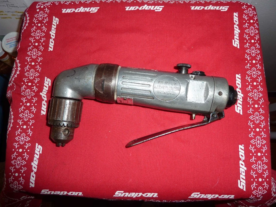 Pneumatic Bundle: SnapOn IM31 3/8" impact wrench & Blue Point A810 r-angle drill - Image 2 of 4
