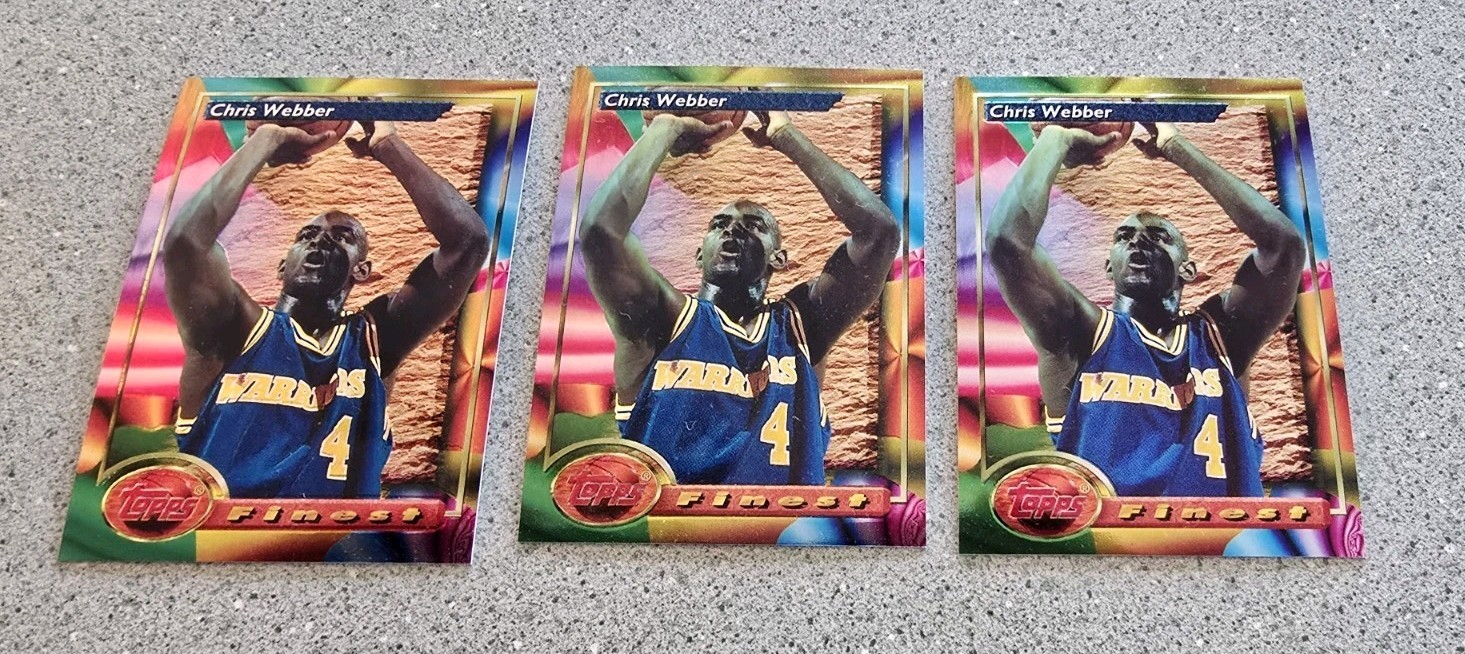 1993-94 Topps Finest CHRIS WEBBER Rookie RC #212 - Golden State Warriors NM/M X1