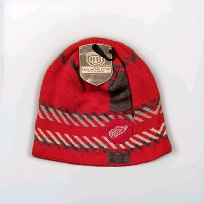 OTH Detroit Red Wings NHL Old Time Hockey Team Knit Beanie Uncuffed Winter Hat