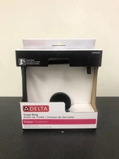 Trinsic Wall Mounted Towel Ring - Matte Black