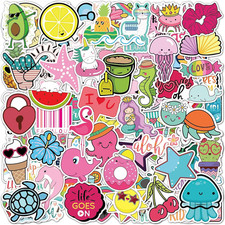 EL Nido 100 Cute Waterproof Vinyl Stickers   Aesthetic Laptop  Bottle Pack