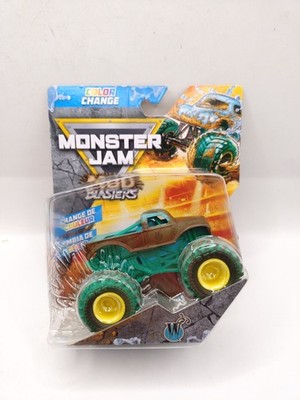 Monster Jam Mud Blasters Color Change Mud Blasters 1:64 'W' Whiplash Truck Neu