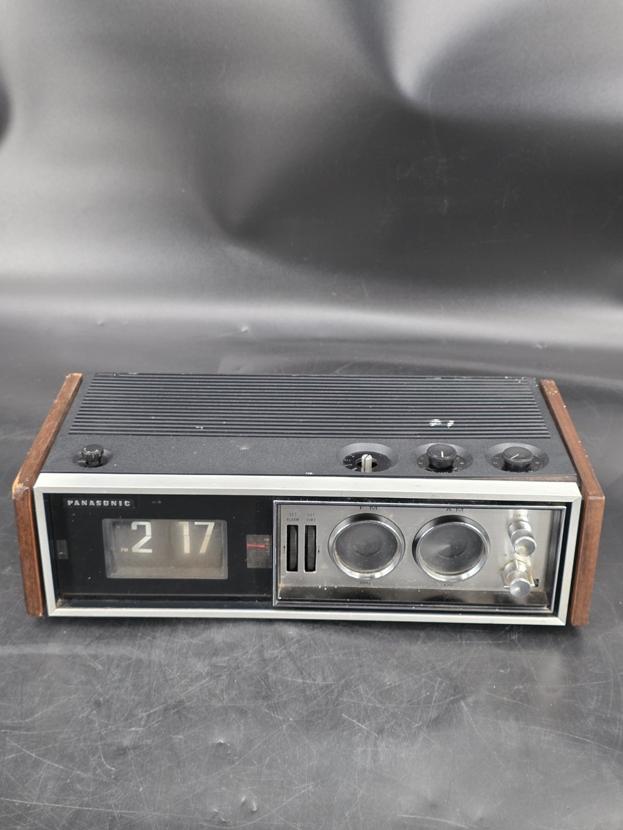 Vintage PANASONIC RC-7469 AM/FM Alarm Flip Clock Radio Japan | eBay
