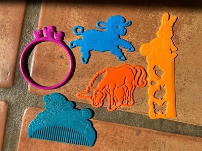 Vintage Lisa Frank Easter trinkets lot Markie