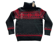 VINTAGE BOYS GIRLS POLO RALPH LAUREN TURTLENECK SKI SWEATER NEW WITH TAGS SZ M